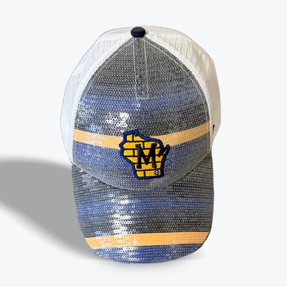 MILWAUKEE BREWERS '47 BRAND Blue and Yellow Striped Cap